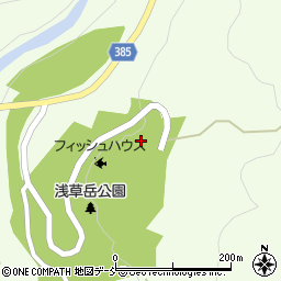 ニュー浅草岳温泉周辺の地図