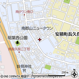 福島県郡山市安積町南長久保2丁目201周辺の地図