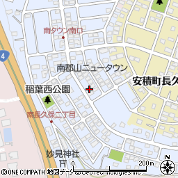 福島県郡山市安積町南長久保2丁目198周辺の地図