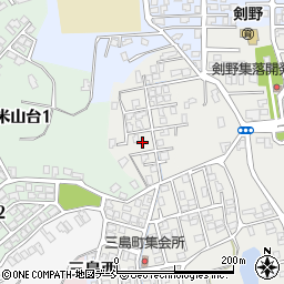 新潟県柏崎市三島町周辺の地図