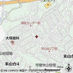 新潟県柏崎市米山台周辺の地図