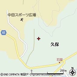 福島県郡山市中田町下枝沢目木周辺の地図
