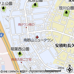 福島県郡山市安積町南長久保2丁目215周辺の地図