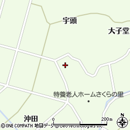 福島県田村市滝根町菅谷宇頭周辺の地図