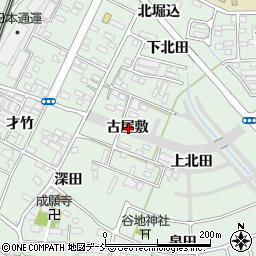 福島県郡山市田村町徳定古屋敷周辺の地図