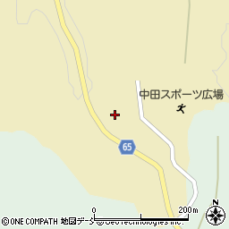 福島県郡山市中田町海老根畑ケ沢周辺の地図