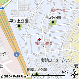 福島県郡山市安積町南長久保1丁目291周辺の地図