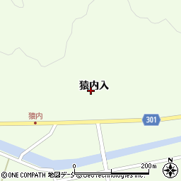 福島県田村市滝根町菅谷猿内入周辺の地図