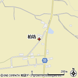 福島県郡山市三穂田町駒屋柏坊周辺の地図