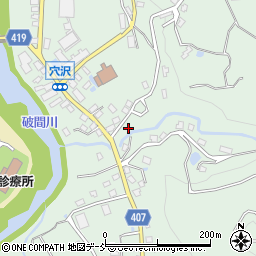 新潟県魚沼市穴沢186周辺の地図
