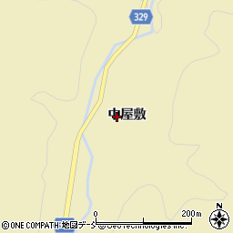 福島県大沼郡会津美里町東尾岐中屋敷周辺の地図