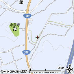 福島県田村市大越町栗出長根周辺の地図