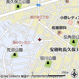 福島県郡山市安積町南長久保1丁目86周辺の地図