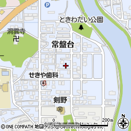 新潟県柏崎市常盤台周辺の地図
