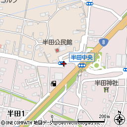 半田コミュニティセンター前周辺の地図