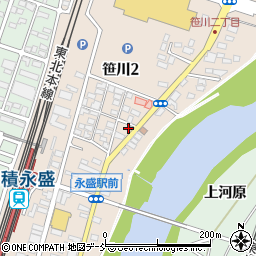 笹川交番周辺の地図