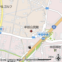 半田コミュニティセンター周辺の地図