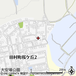 福島県郡山市田村町桜ケ丘2丁目50周辺の地図