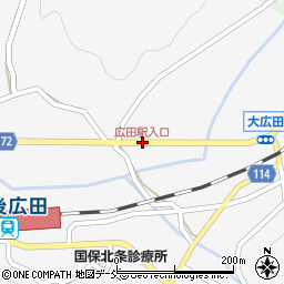 広田駅入口周辺の地図