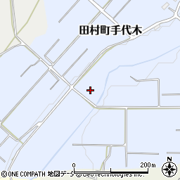 福島県郡山市田村町手代木川窪周辺の地図