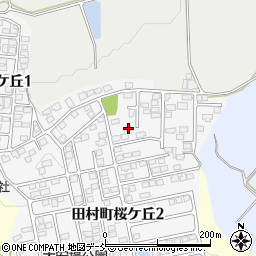 福島県郡山市田村町桜ケ丘2丁目104周辺の地図