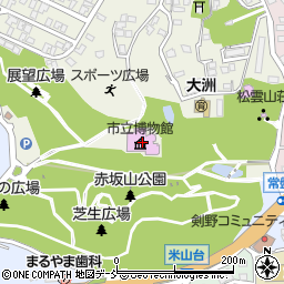 市立博物館周辺の地図
