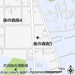 福島県双葉郡富岡町夜の森南5丁目周辺の地図