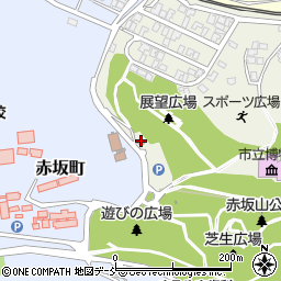 赤坂山公園管理事務所周辺の地図
