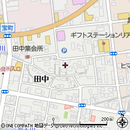 新潟県柏崎市田中周辺の地図