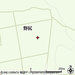 福島県昭和村（大沼郡）野尻（吉ノ目）周辺の地図