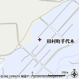福島県郡山市田村町手代木永作周辺の地図