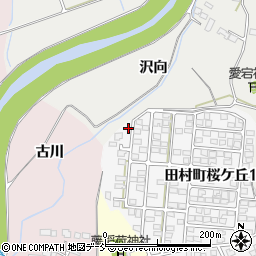 福島県郡山市田村町桜ケ丘1丁目1周辺の地図