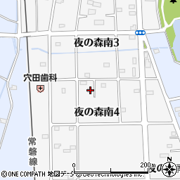 福島県双葉郡富岡町夜の森南4丁目18周辺の地図