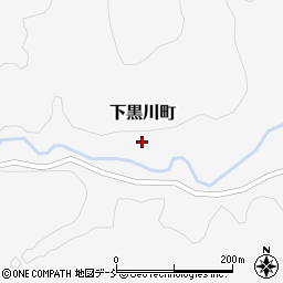 石川県輪島市下黒川町周辺の地図