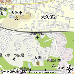 淡島神社周辺の地図