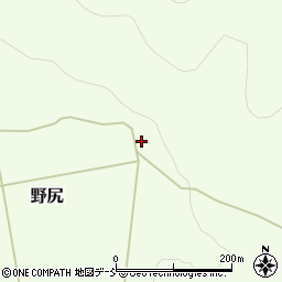 福島県大沼郡昭和村野尻高畔周辺の地図