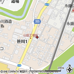笹原荘周辺の地図