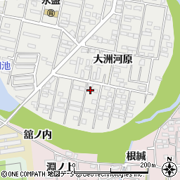 福島県郡山市安積町日出山大洲河原166周辺の地図