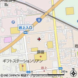 ひらせいエクステリア館岩上店周辺の地図