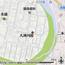 福島県郡山市安積町日出山大洲河原34周辺の地図