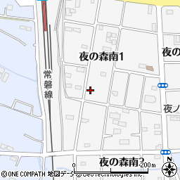 福島県双葉郡富岡町夜の森南1丁目37周辺の地図