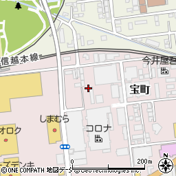 新潟県柏崎市宝町周辺の地図