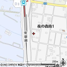 福島県双葉郡富岡町夜の森南1丁目58周辺の地図