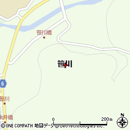 石川県鳳珠郡能登町笹川周辺の地図