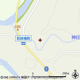 石川県輪島市石休場町（雑田）周辺の地図