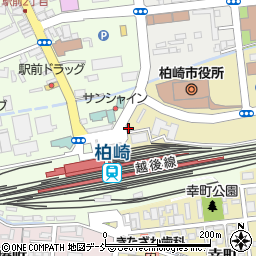 オリックスレンタカー柏崎駅前ホテルサンシャインカウンター周辺の地図