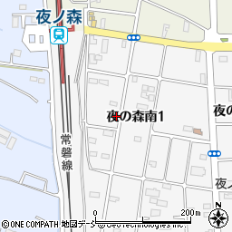 福島県双葉郡富岡町夜の森南1丁目52周辺の地図