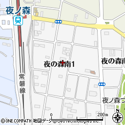 福島県双葉郡富岡町夜の森南1丁目34周辺の地図