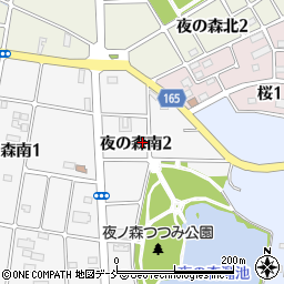 福島県双葉郡富岡町夜の森南2丁目15周辺の地図