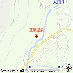 蓬平温泉周辺の地図